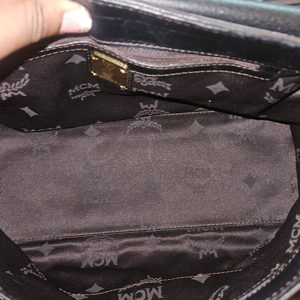 MCM 2 Way Leather Satchel - Picture 2 of 8